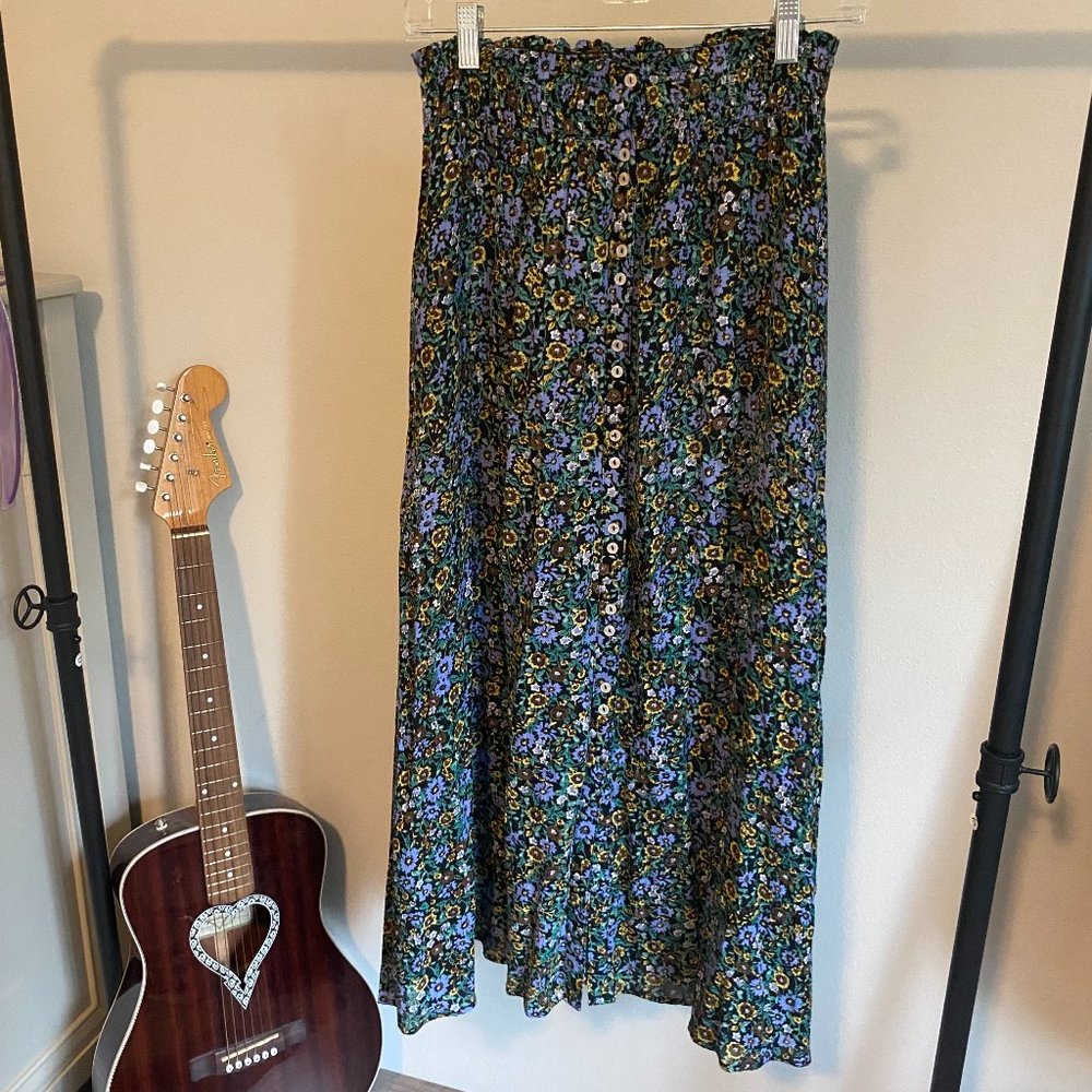 Urban Outfitters - Boho Long Floral Skirt